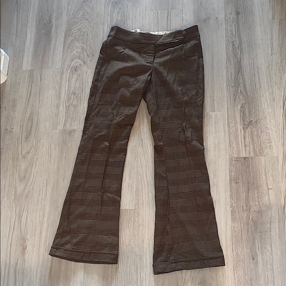 vintage 90s plaid trouser pant women’s workwear fall style pants y2k - Picture 1 of 6